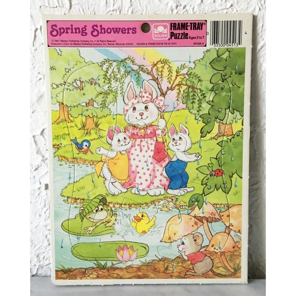 Vintage Whitman 1983 Rainbow Brite Frosty the Snowman - 3 Frame Tray Puzzles - Picture 5 of 5